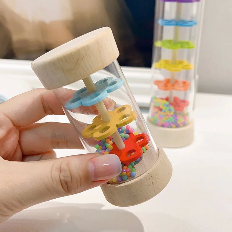 Kids Education Bell - Symulator dźwięku deszczu - zabawka, tęczowy