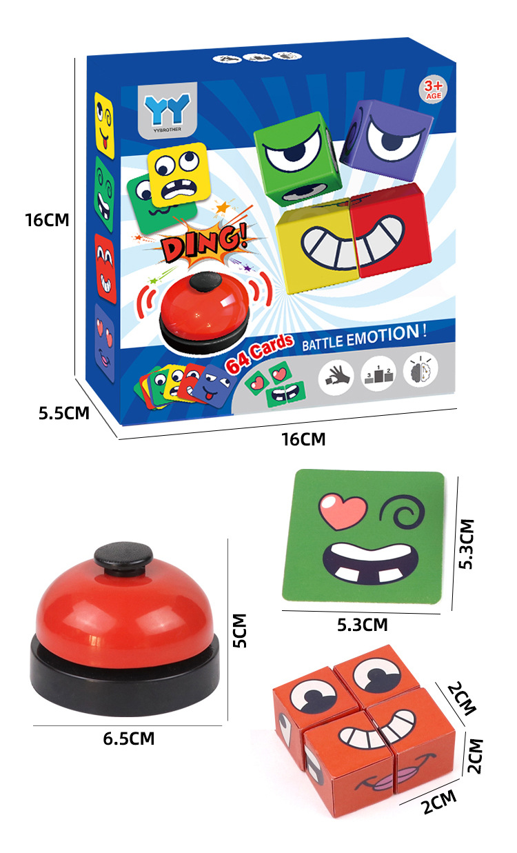 Kids Education Bell - Gra Rubika z zmieniającymi się twarzami