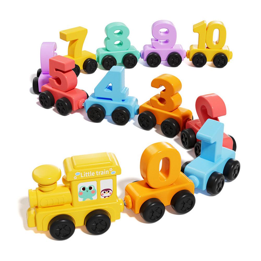 Kids Educational Device - Zestaw edukacyjny Montessori - drewniany pociąg
