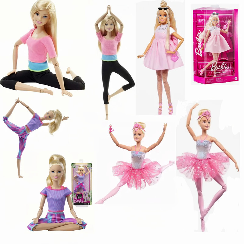 Kids Educational Device - Autentyczna lalka Barbie z pozycjami jogi,