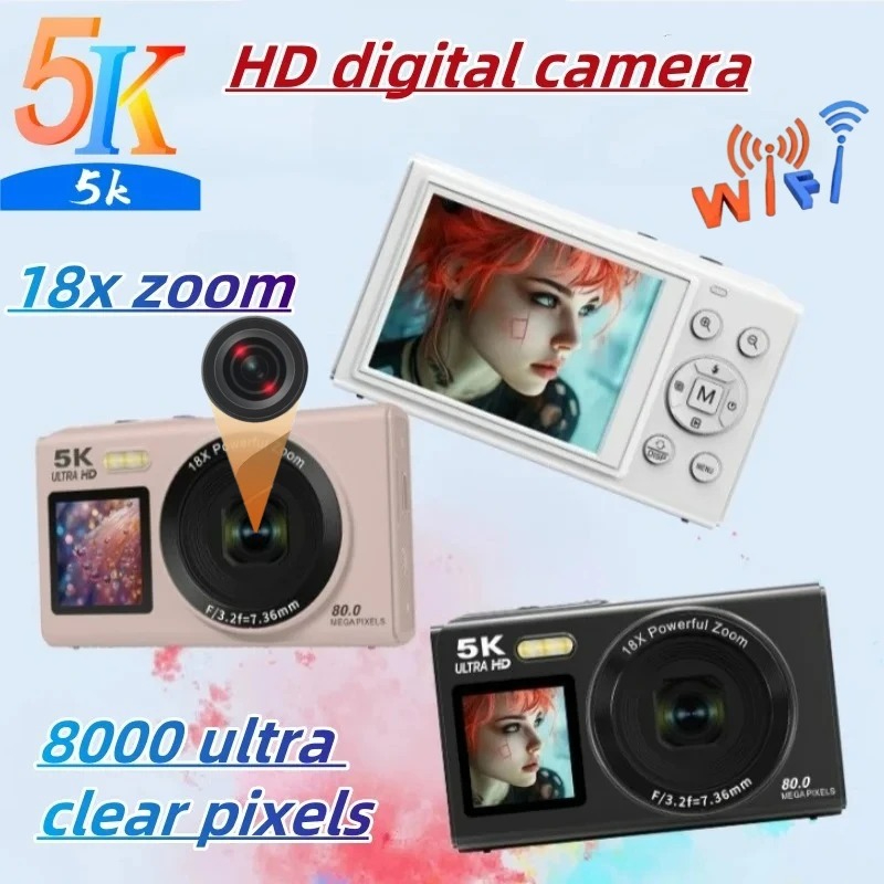 Aparat cyfrowy 5K HD WiFi 80MP – Kids Education News recenzja i cena