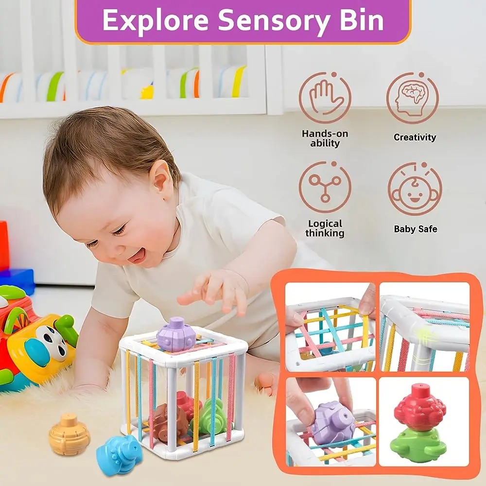 Kolorowa kostka Montessori do  – Kids Educational Device recenzja i cena