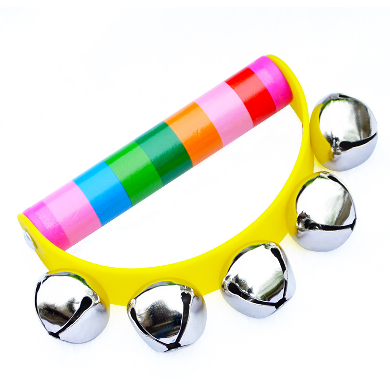 2 szt. Tęczowe grzechotki drew – Kids Education Bell recenzja i cena