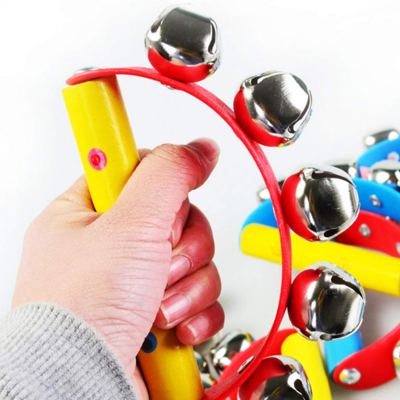 2 szt. Tęczowe grzechotki drew – Kids Education Bell recenzja i cena
