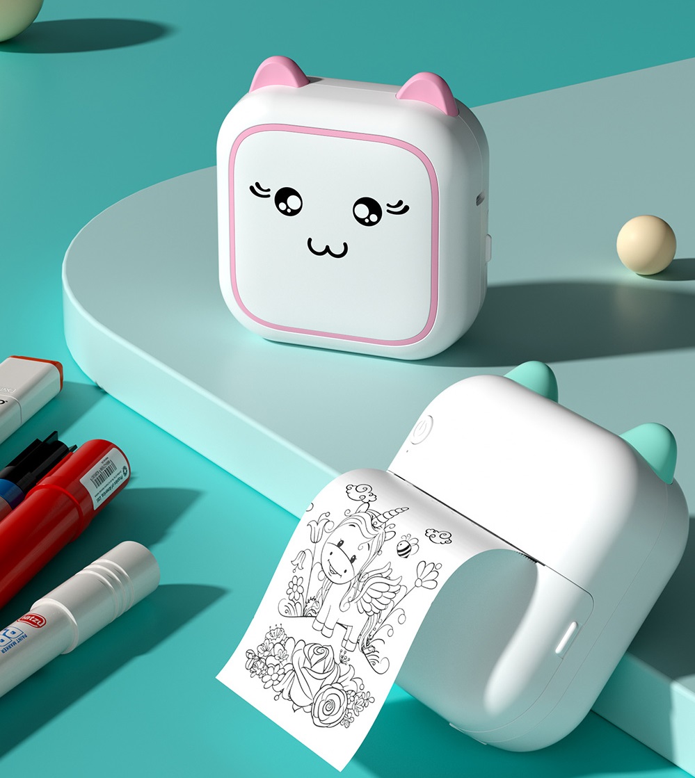 Przenośna Mini Drukarka Termic – Kids Education Questions recenzja i cena