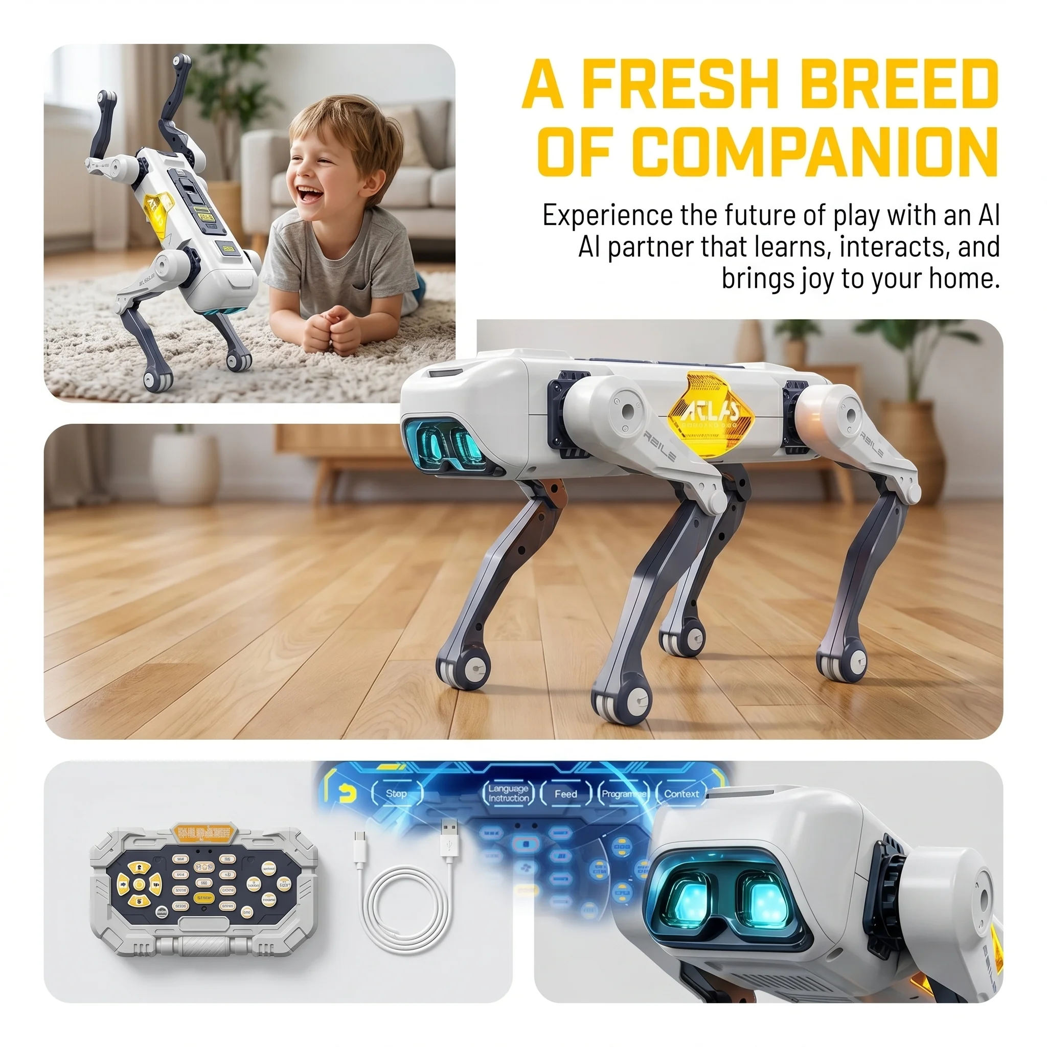 Inteligentny robot-świniec AI, – Kids Educational Device recenzja i cena